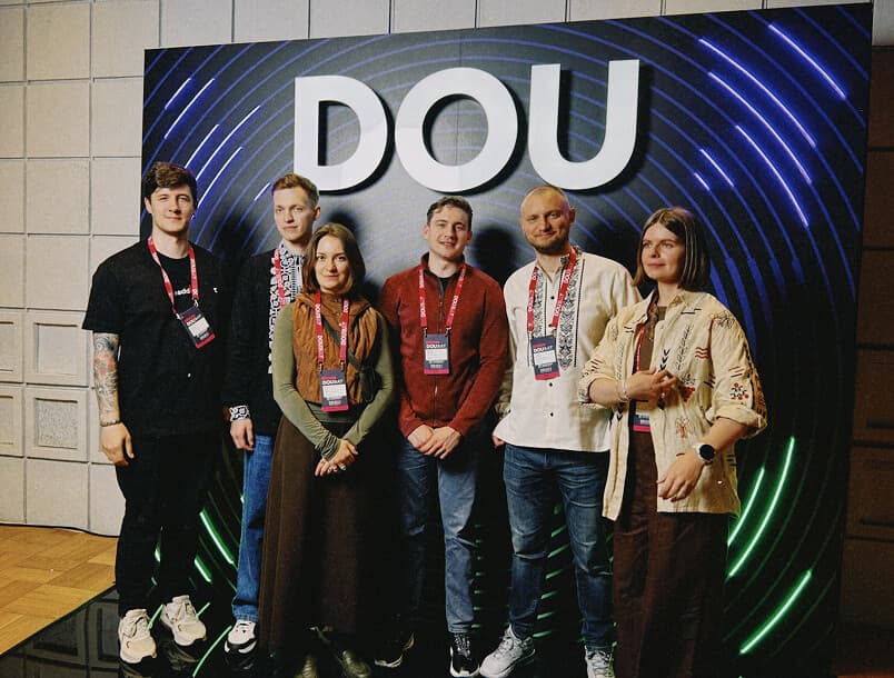 Documents team at DOU conference