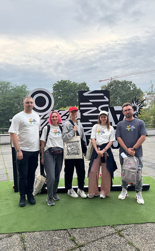 Documents team at OFF conference