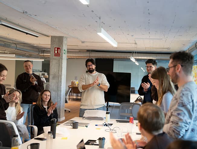 Documents team at the office